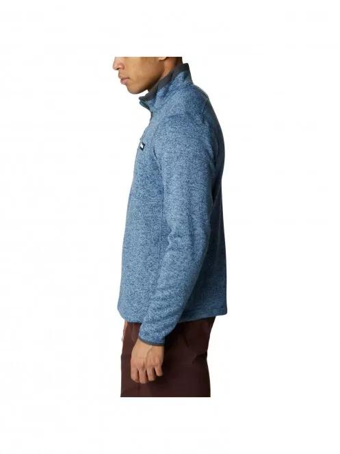 Columbia Sweater Weather Half Zip férfi polár pulóver kék színben 4