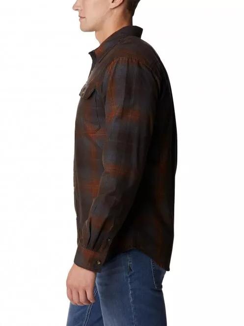 Columbia Flare Gun Utility Long Sleeve Shirt férfi hosszú ujjú ing barna színben 4