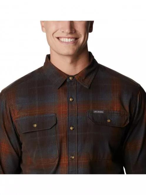 Columbia Flare Gun Utility Long Sleeve Shirt férfi hosszú ujjú ing barna színben 5