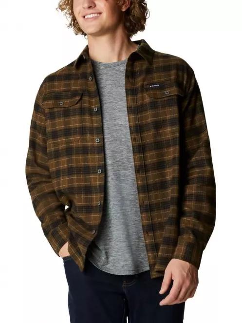 Columbia Flare Gun Utility Long Sleeve Shirt férfi hosszú ujjú ing zöld színben 2