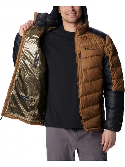 Columbia Labyrinth Loop Hooded Jacket férfi utcai kabát barna színben 5