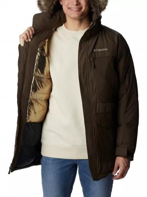 Columbia Marquam Peak Fusion Parka férfi télikabát barna színben 5