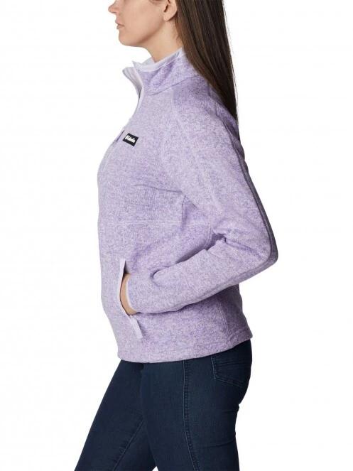 Columbia W Sweater Weather Full Zip női polár pulóver lila színben 3