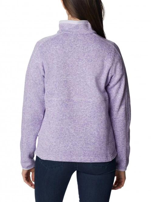Columbia W Sweater Weather Full Zip női polár pulóver lila színben 4