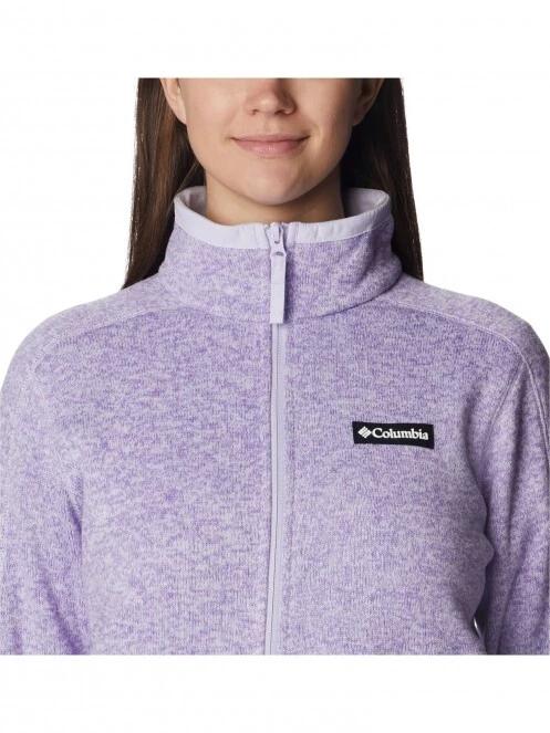 Columbia W Sweater Weather Full Zip női polár pulóver lila színben 6