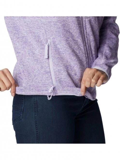 Columbia W Sweater Weather Full Zip női polár pulóver lila színben 7