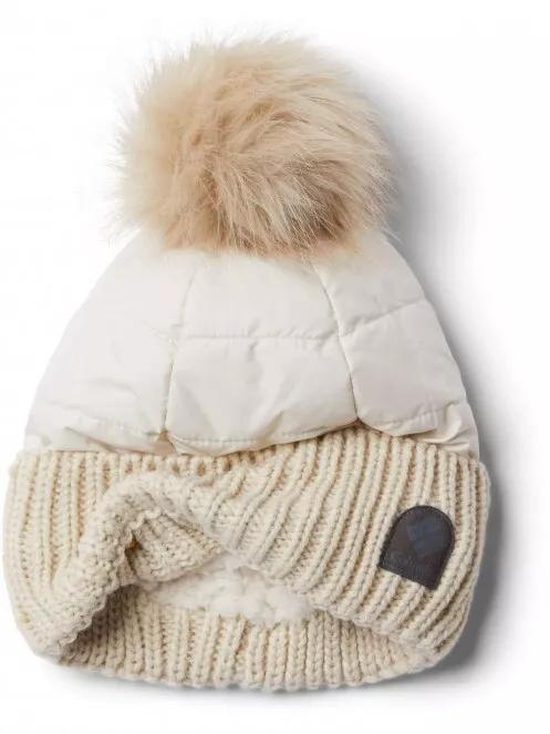 Columbia Snow Diva Beanie női bojtos sapka homok színben 3