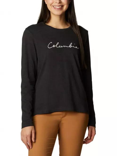 Columbia Columbia Trek Relaxed LS Tee női hosszú ujjú póló fekete színben 2