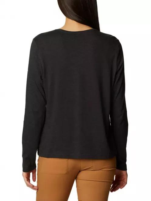 Columbia Columbia Trek Relaxed LS Tee női hosszú ujjú póló fekete színben 3