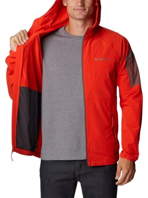 Columbia Tall Heights Hooded Softshell férfi softshell kabát narancssárga színben 5