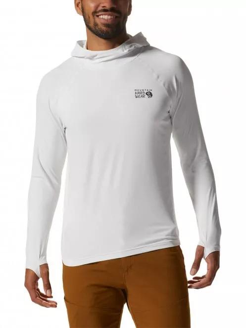 Mountain Hardwear Crater Lake Hoody férfi hosszú ujjú sport póló szürke színben 2
