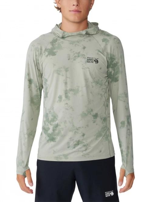 Mountain Hardwear Crater Lake Hoody férfi kapucnis pulóver zöld színben 2