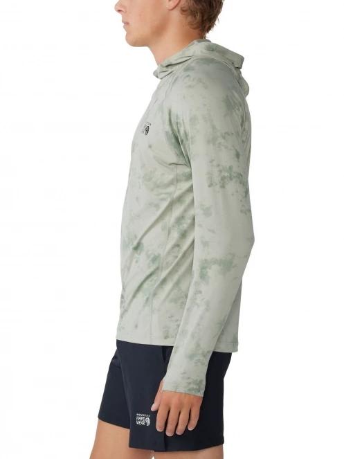 Mountain Hardwear Crater Lake Hoody férfi kapucnis pulóver zöld színben 3