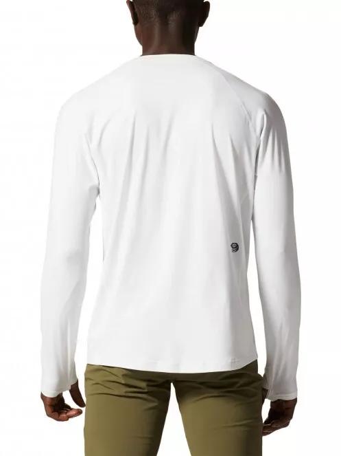 Mountain Hardwear Crater Lake Long Sleeve Crew férfi hosszú ujjú sport póló fehér színben 3