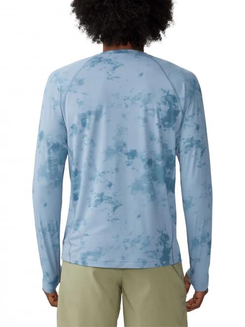 Mountain Hardwear Crater Lake Long Sleeve Crew férfi hosszú ujjú póló világoskék színben 4