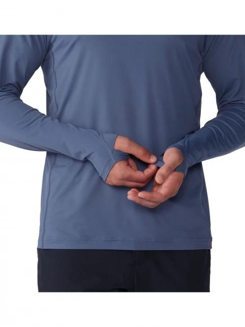 Mountain Hardwear Crater Lake Long Sleeve Crew férfi hosszú ujjú póló kék színben 6