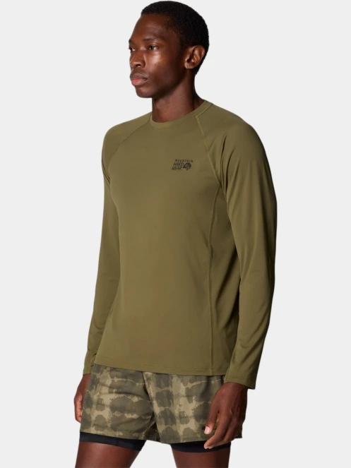 Mountain Hardwear Crater Lake Long Sleeve férfi hosszú ujjú sport póló oliva színben 6