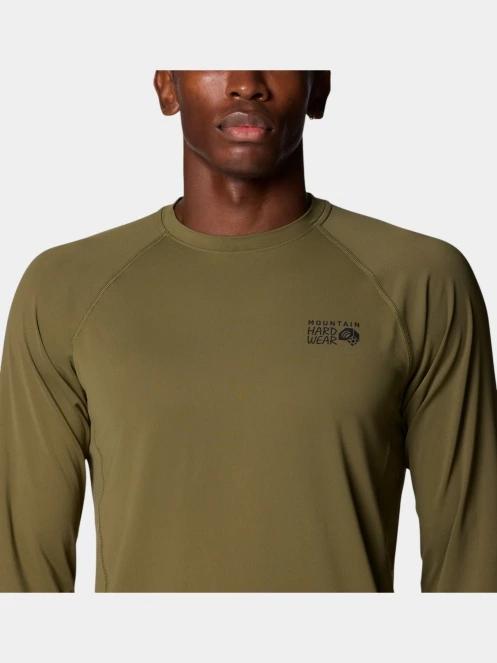 Mountain Hardwear Crater Lake Long Sleeve férfi hosszú ujjú sport póló oliva színben 7