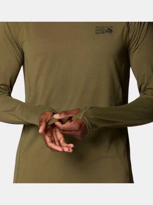 Mountain Hardwear Crater Lake Long Sleeve férfi hosszú ujjú sport póló oliva színben 8