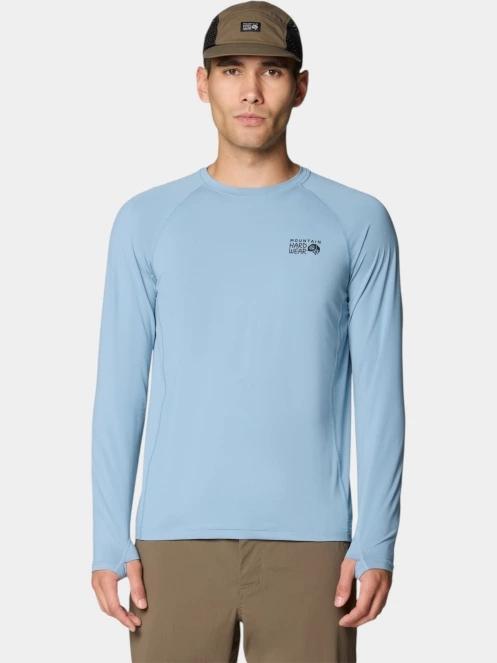 Mountain Hardwear Crater Lake Long Sleeve férfi hosszú ujjú sport póló kék színben 2