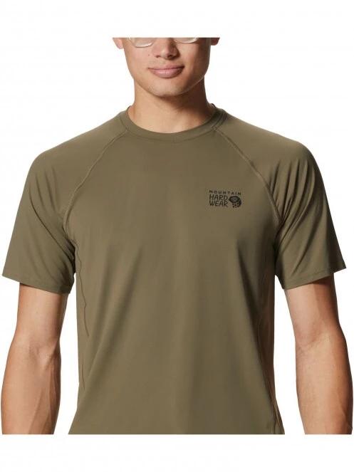 Mountain Hardwear Crater Lake Short Sleeve férfi rövid ujjú sport póló zöld színben 5