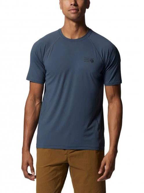 Mountain Hardwear Crater Lake Short Sleeve férfi rövid ujjú sport póló kék színben 2