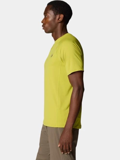 Mountain Hardwear Crater Lake Short Sleeve férfi rövid ujjú sport póló zöld színben 3