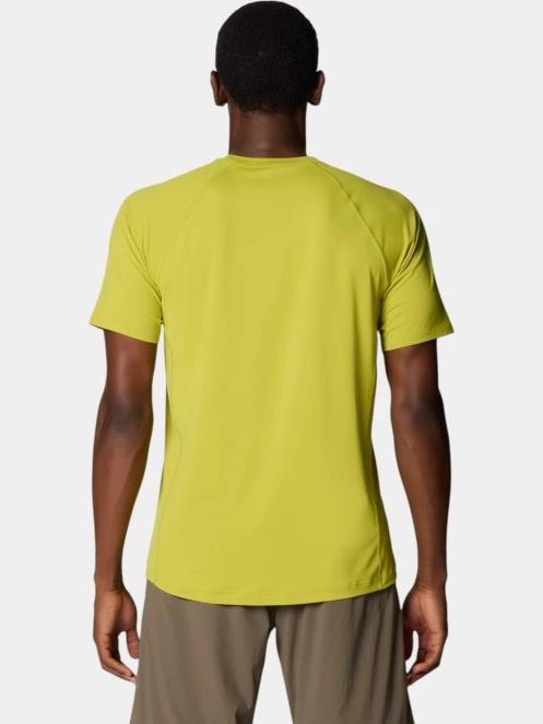 Mountain Hardwear Crater Lake Short Sleeve férfi rövid ujjú sport póló zöld színben 4
