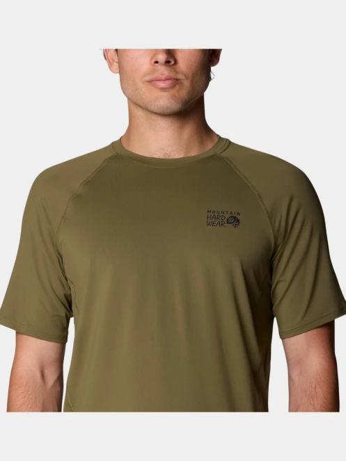 Mountain Hardwear Crater Lake Short Sleeve férfi rövid ujjú sport póló oliva színben 7