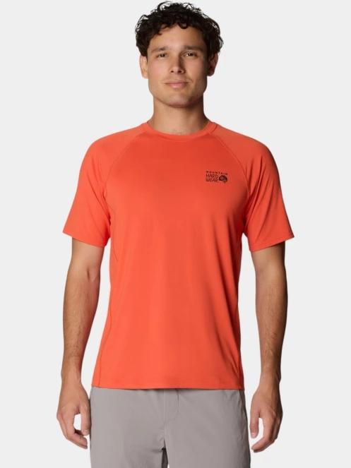 Mountain Hardwear Crater Lake Short Sleeve férfi rövid ujjú sport póló piros színben 2