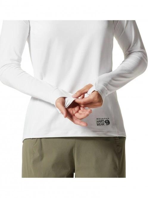 Mountain Hardwear Crater Lake Long Sleeve női hosszú ujjú sport póló szürke színben 6