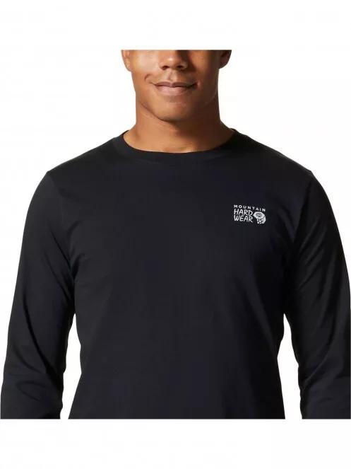 Mountain Hardwear MHW Back Logo Long Sleeve férfi hosszú ujjú póló fekete színben 5