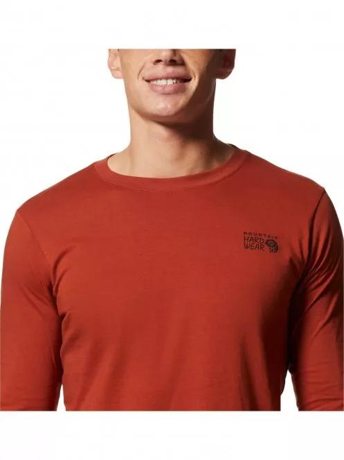 Mountain Hardwear MHW Back Logo Long Sleeve férfi hosszú ujjú póló narancssárga színben 5