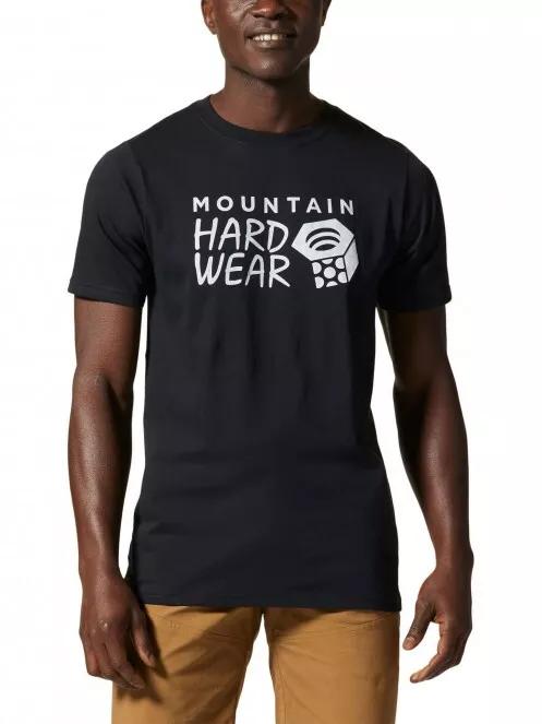 Mountain Hardwear MHW Logo Short Sleeve férfi rövid ujjú póló fekete színben 2
