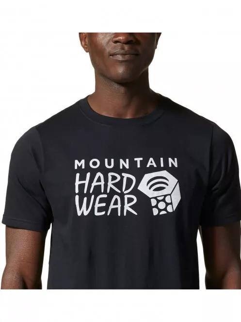 Mountain Hardwear MHW Logo Short Sleeve férfi rövid ujjú póló fekete színben 5