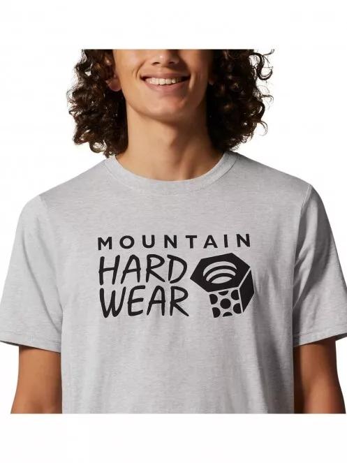 Mountain Hardwear MHW Logo Short Sleeve férfi rövid ujjú póló szürke színben 5
