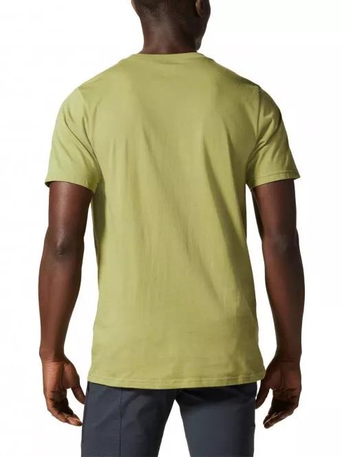 Mountain Hardwear MHW Logo Short Sleeve férfi rövid ujjú póló zöld színben 3
