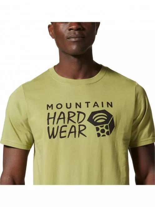 Mountain Hardwear MHW Logo Short Sleeve férfi rövid ujjú póló zöld színben 5