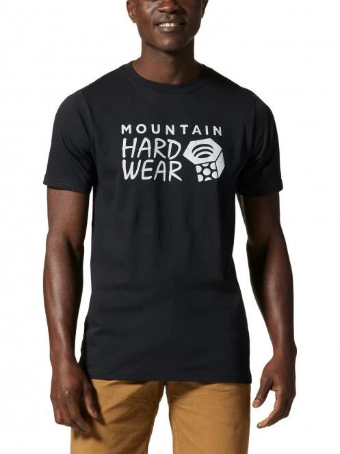 Mountain Hardwear MHW Logo Short Sleeve férfi rövid ujjú póló fekete színben 2
