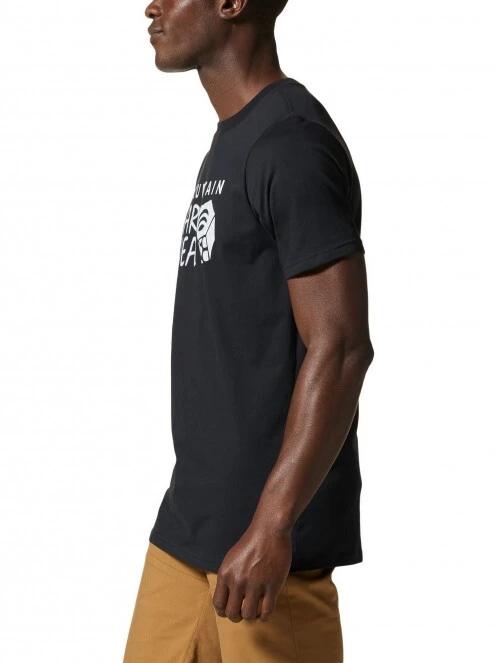 Mountain Hardwear MHW Logo Short Sleeve férfi rövid ujjú póló fekete színben 3