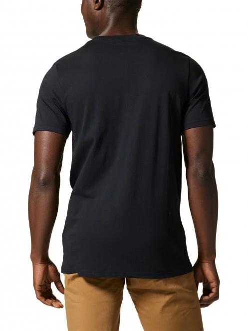 Mountain Hardwear MHW Logo Short Sleeve férfi rövid ujjú póló fekete színben 4