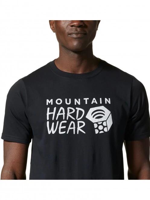 Mountain Hardwear MHW Logo Short Sleeve férfi rövid ujjú póló fekete színben 5