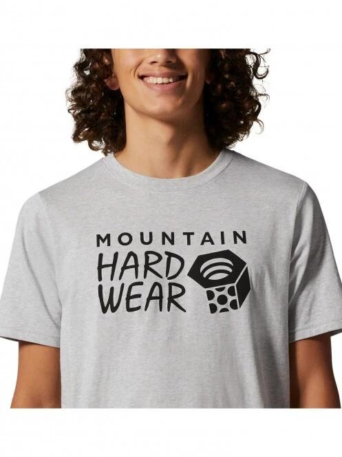 Mountain Hardwear MHW Logo Short Sleeve férfi rövid ujjú póló szürke színben 5