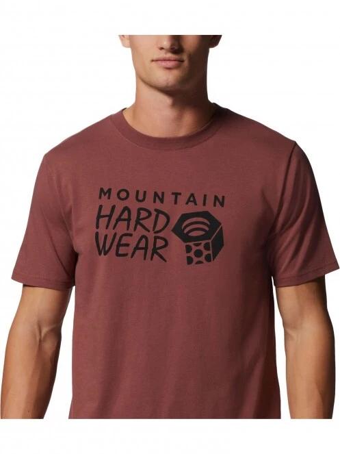 Mountain Hardwear MHW Logo Short Sleeve férfi rövid ujjú póló piros színben 5