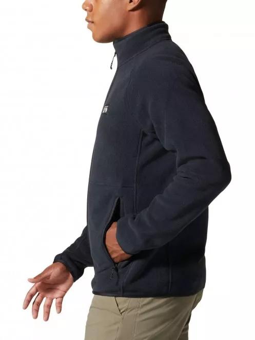Mountain Hardwear Polartec Dbl Brushed Full Zip férfi polár pulóver fekete színben 4