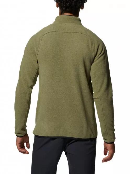 Mountain Hardwear Polartec Dbl Brushed Full Zip férfi polár pulóver zöld színben 4