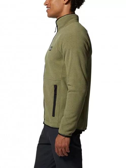 Mountain Hardwear Polartec Dbl Brushed Full Zip férfi polár pulóver zöld színben 5
