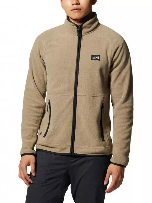 Mountain Hardwear Polartec Double Brushed Full Zip Jacket férfi polár pulóver homok színben 2