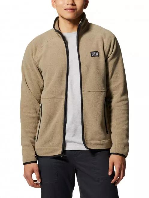 Mountain Hardwear Polartec Double Brushed Full Zip Jacket férfi polár pulóver homok színben 4