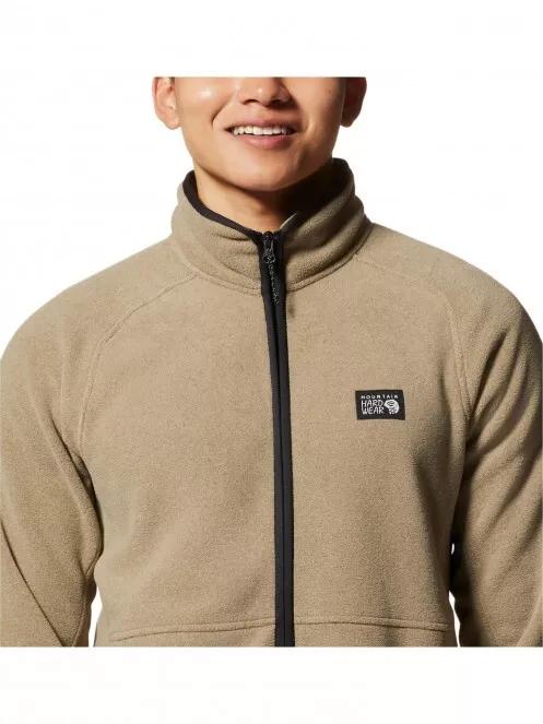 Mountain Hardwear Polartec Double Brushed Full Zip Jacket férfi polár pulóver homok színben 6